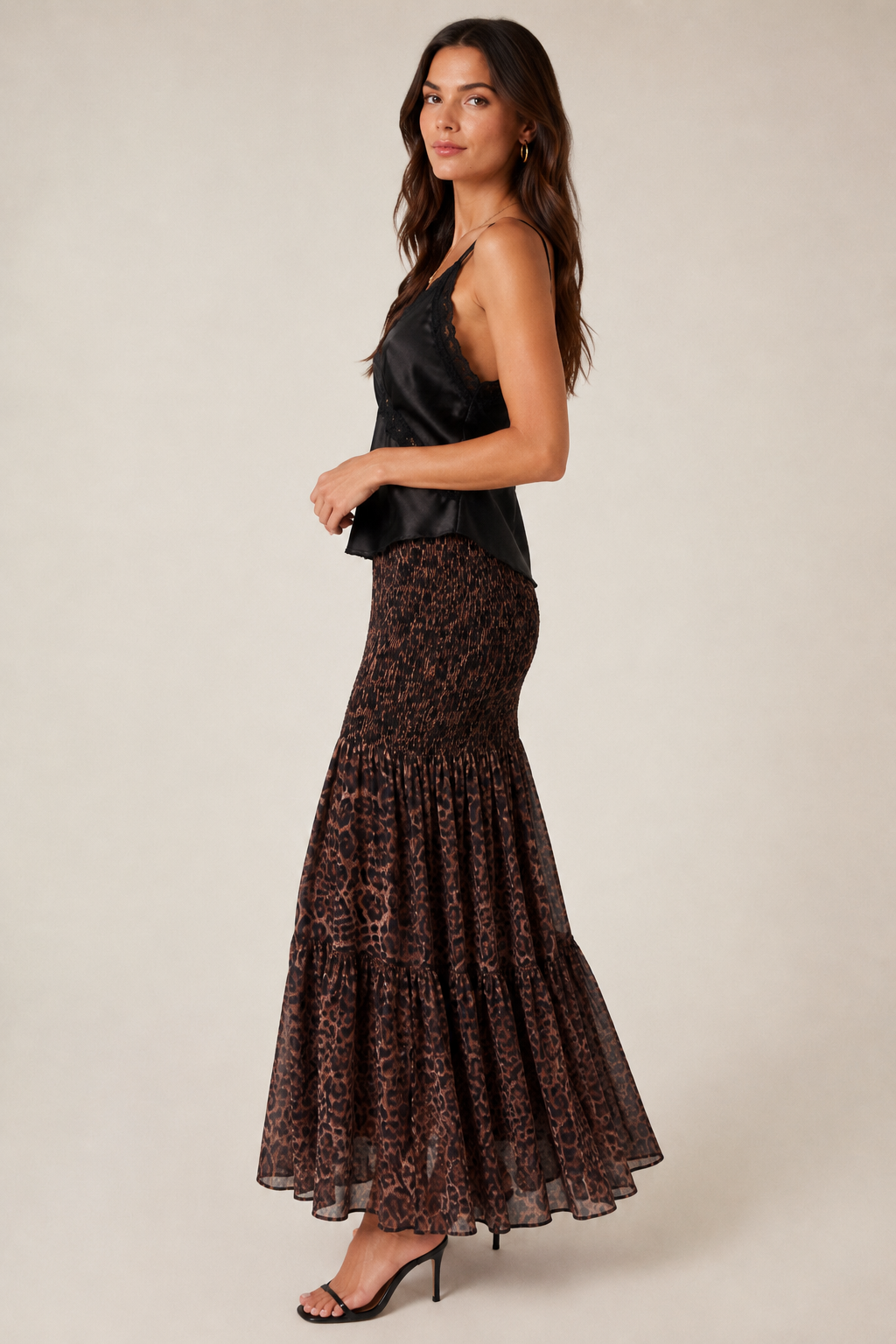 Lace Trim Satin Cami