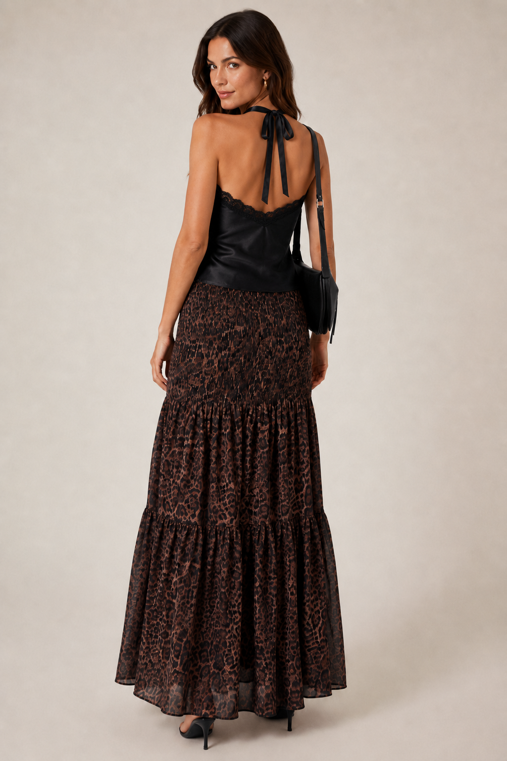 Lace Trim Satin Cami