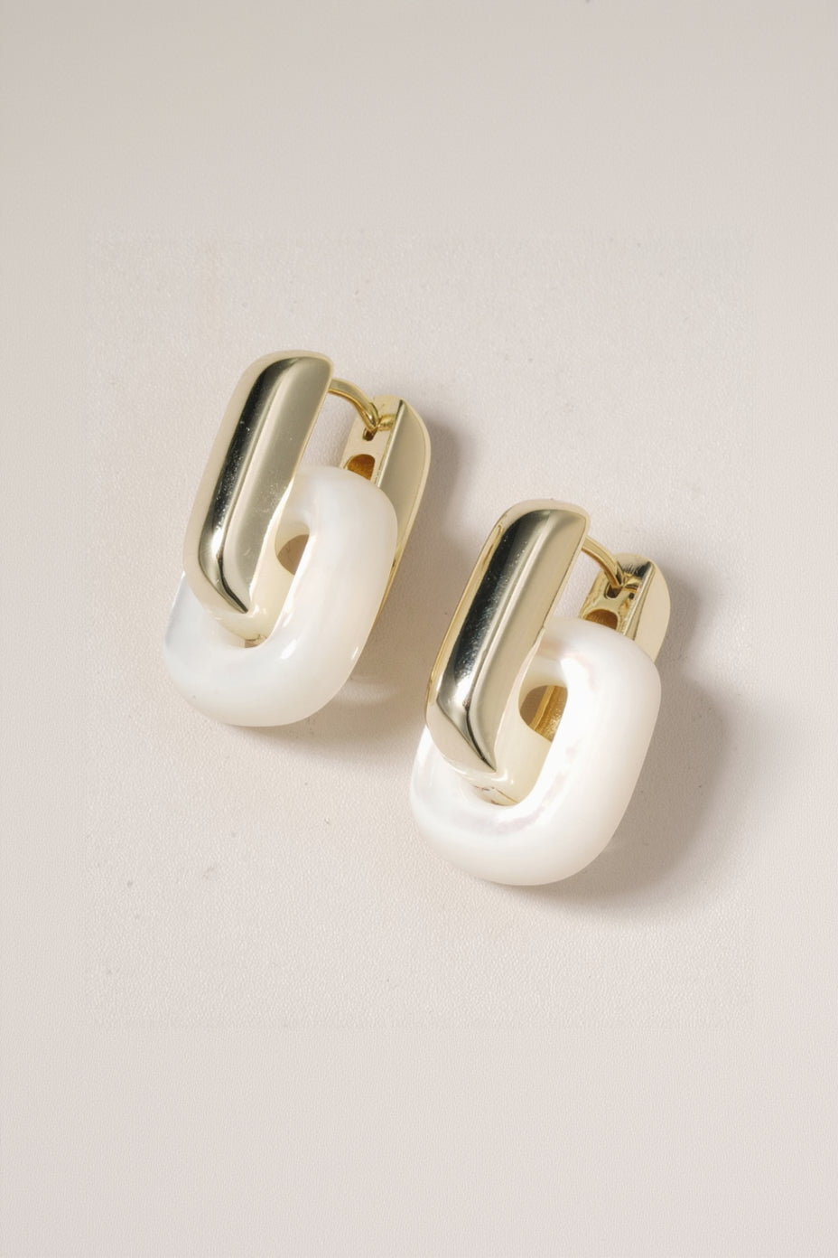 Mother-of-Pearl Link Earrings