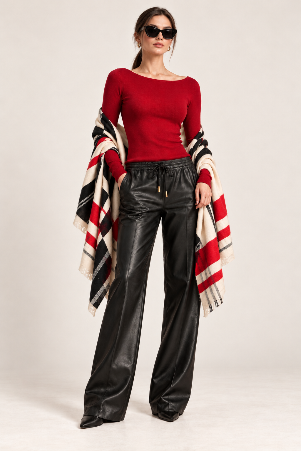 Classic Plaid Pashmina Scarf