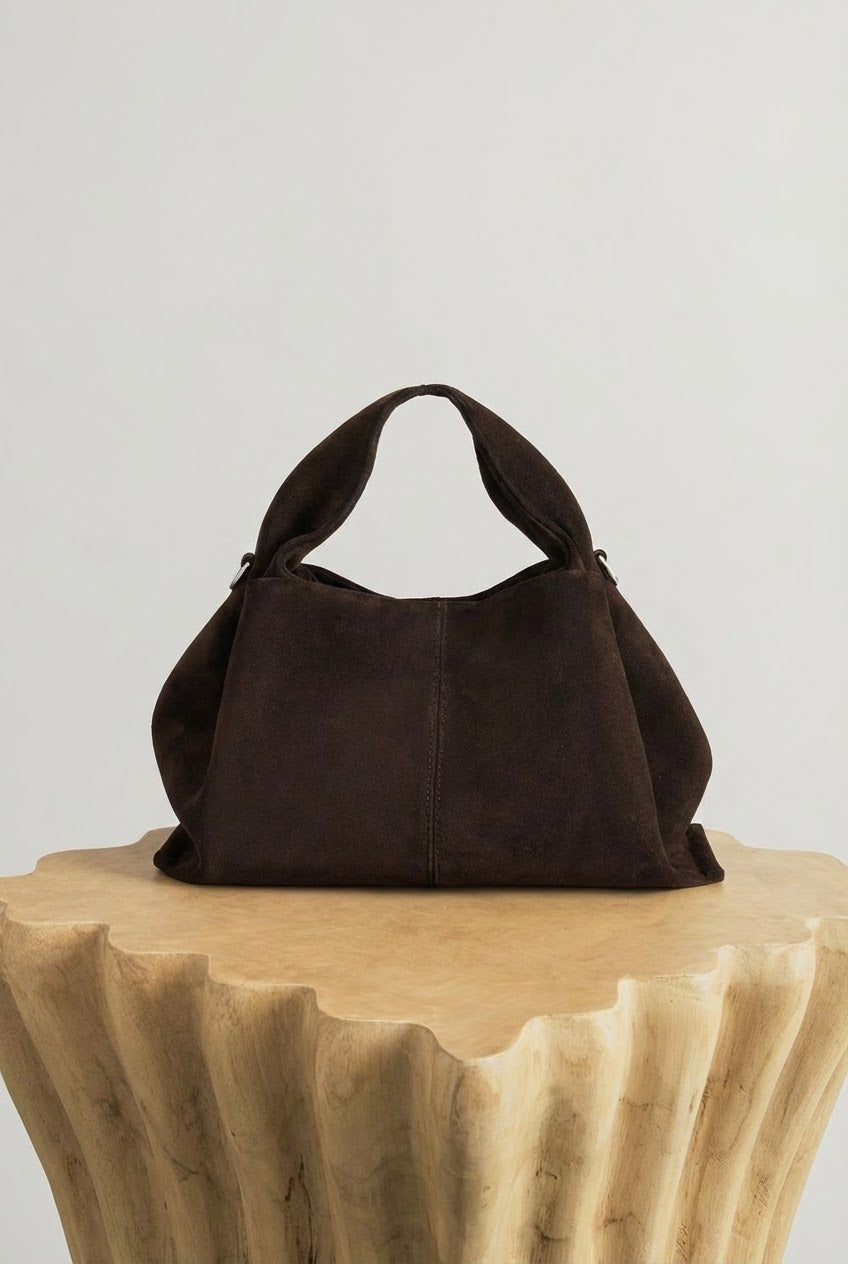 Soft Suede Scrunch Bag