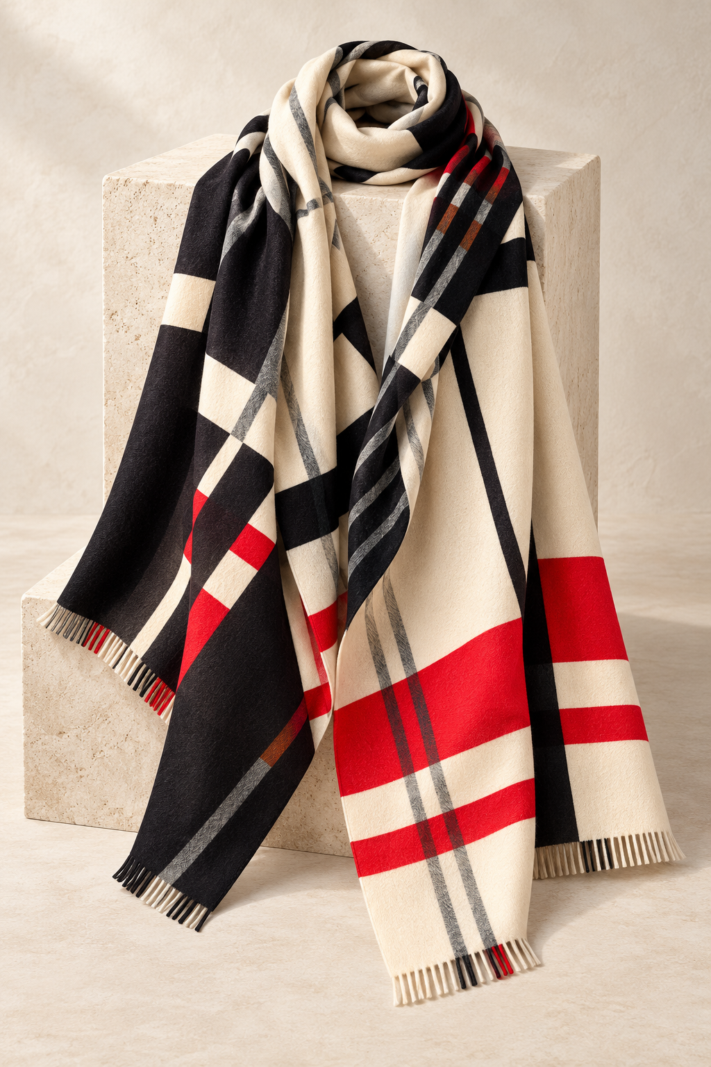 Classic Plaid Pashmina Scarf