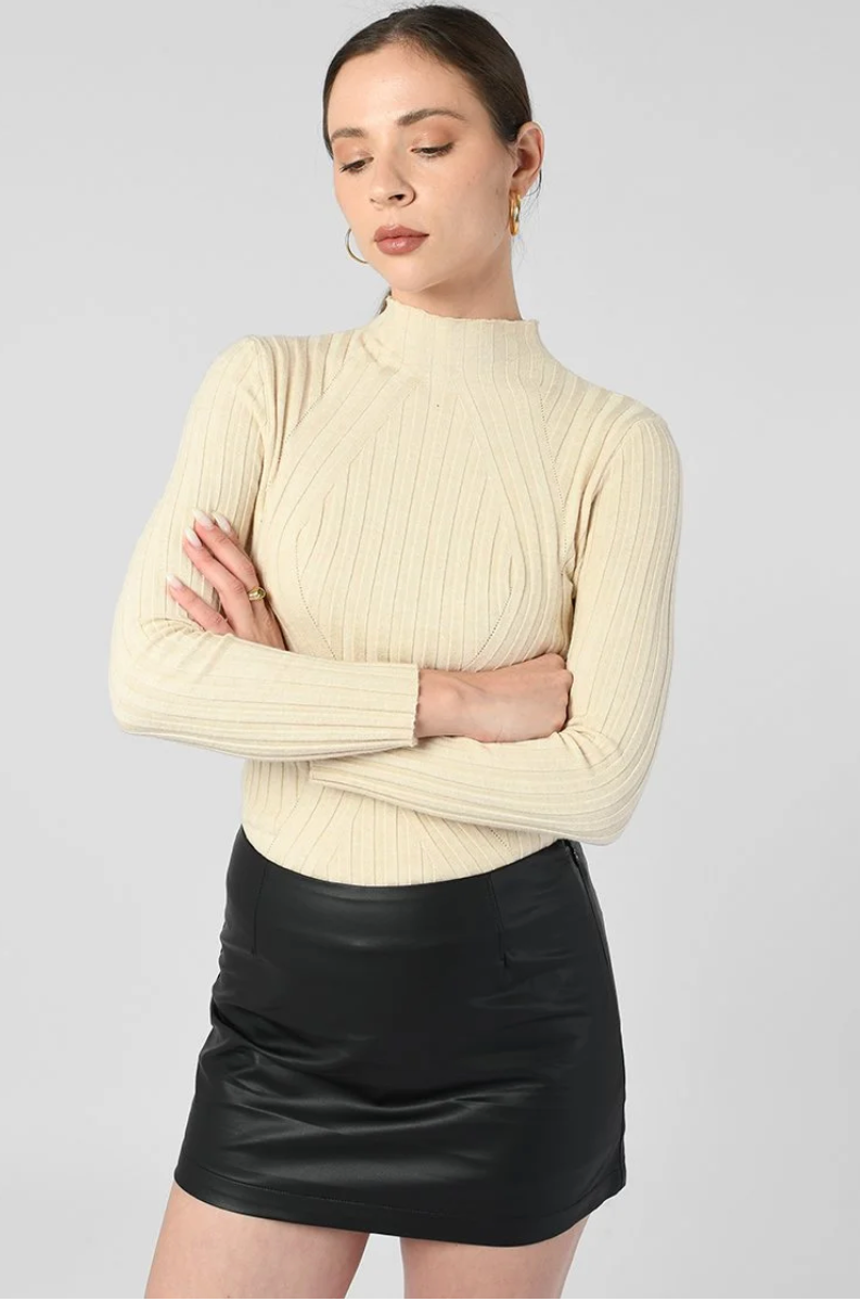 Mock Turtleneck Chocolate