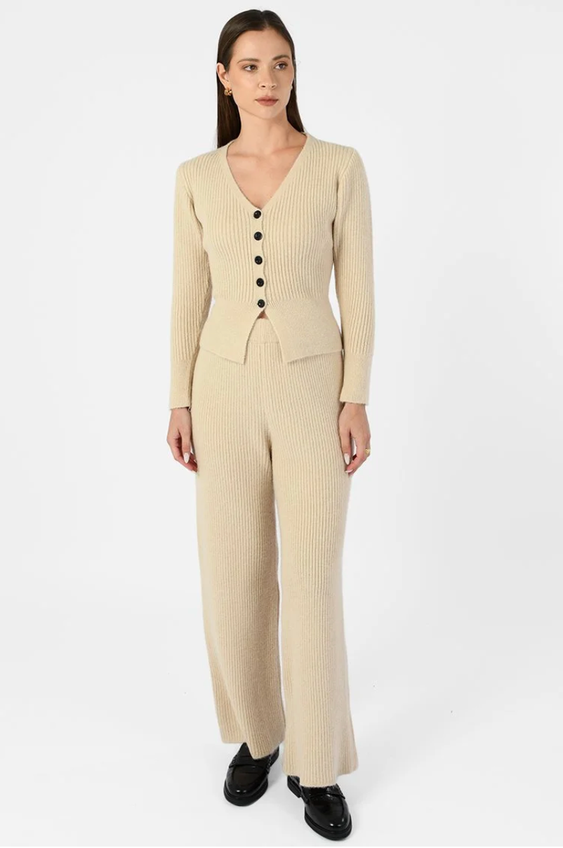 Ribbed Knit Two-Piece Set