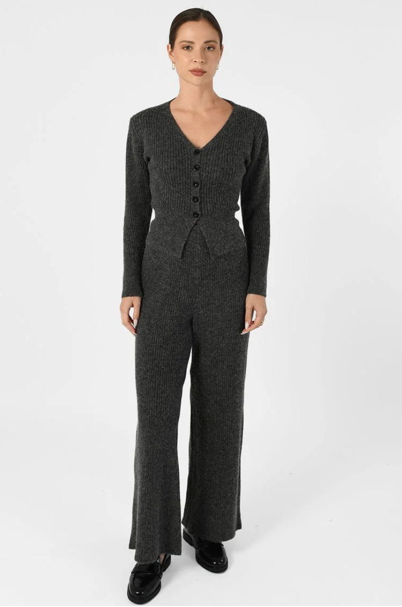 Ribbed Knit Two-Piece Set