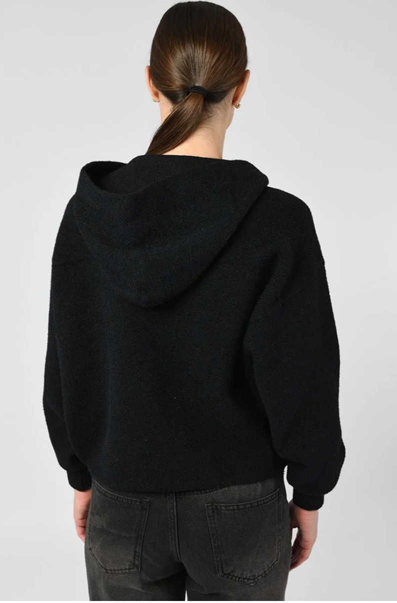 Hooded Pocket Jacket Black