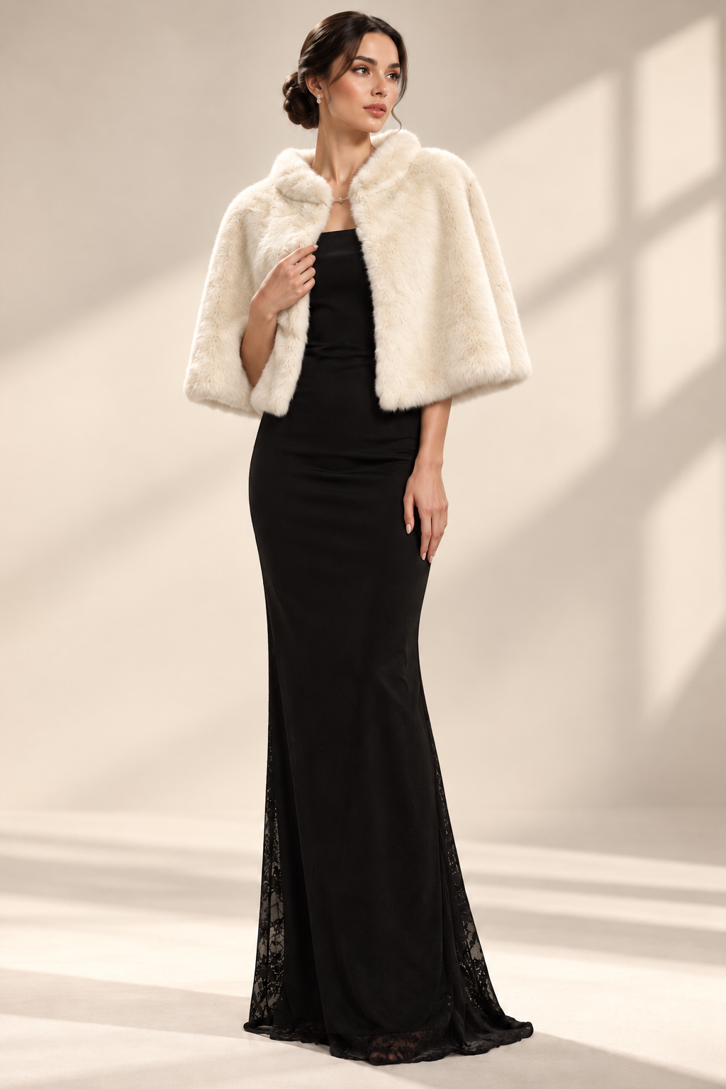Luxe Ivory Capelet