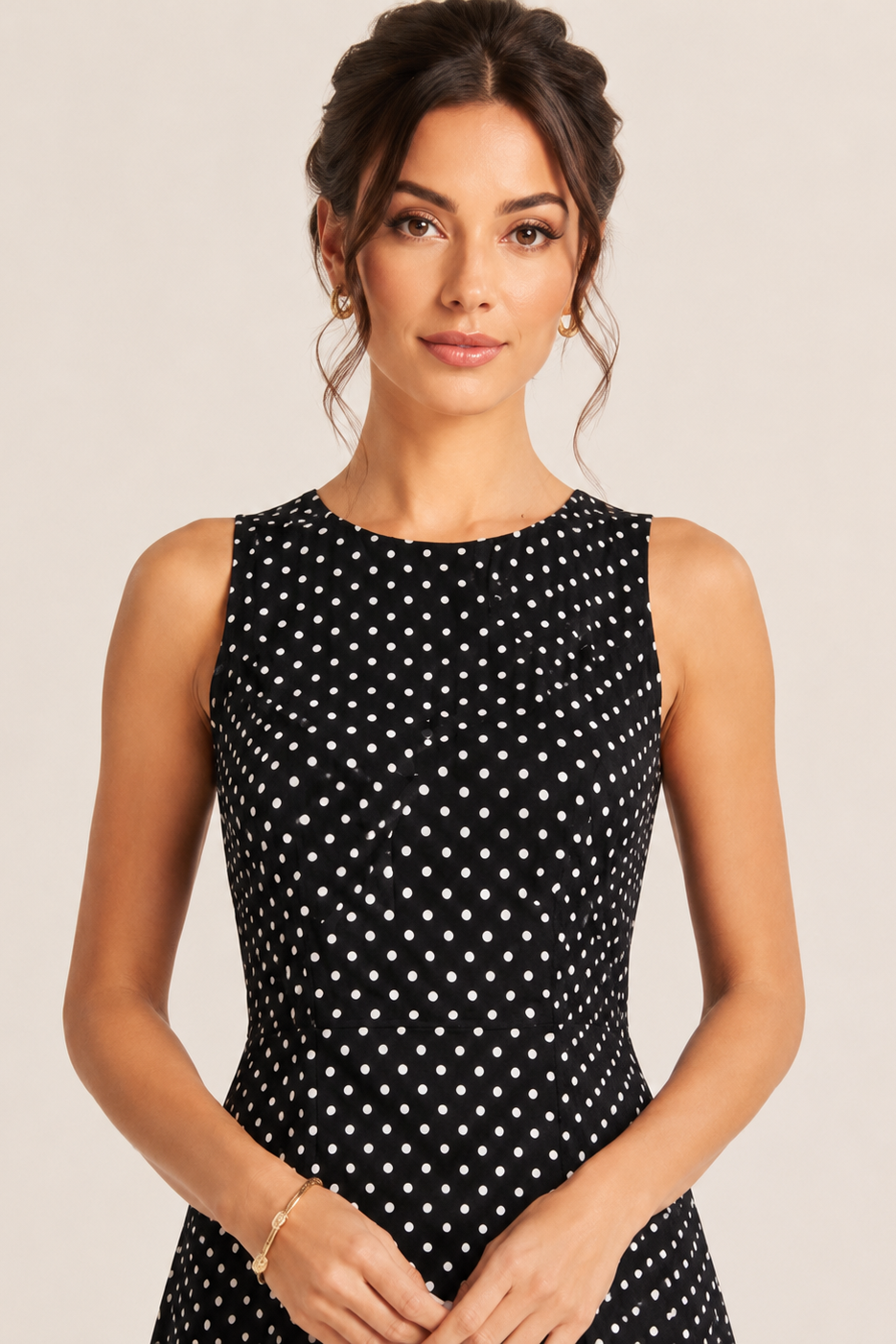 polka dot dress elegant Elegant Sweetheart Polka Dots A-Line Prom Dress with Bow – FancyVestido