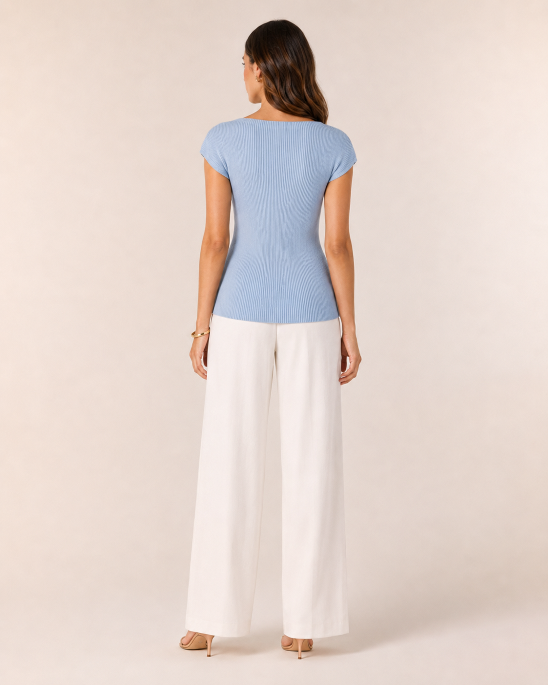 Superfine Merino Wool Rib Knit Top