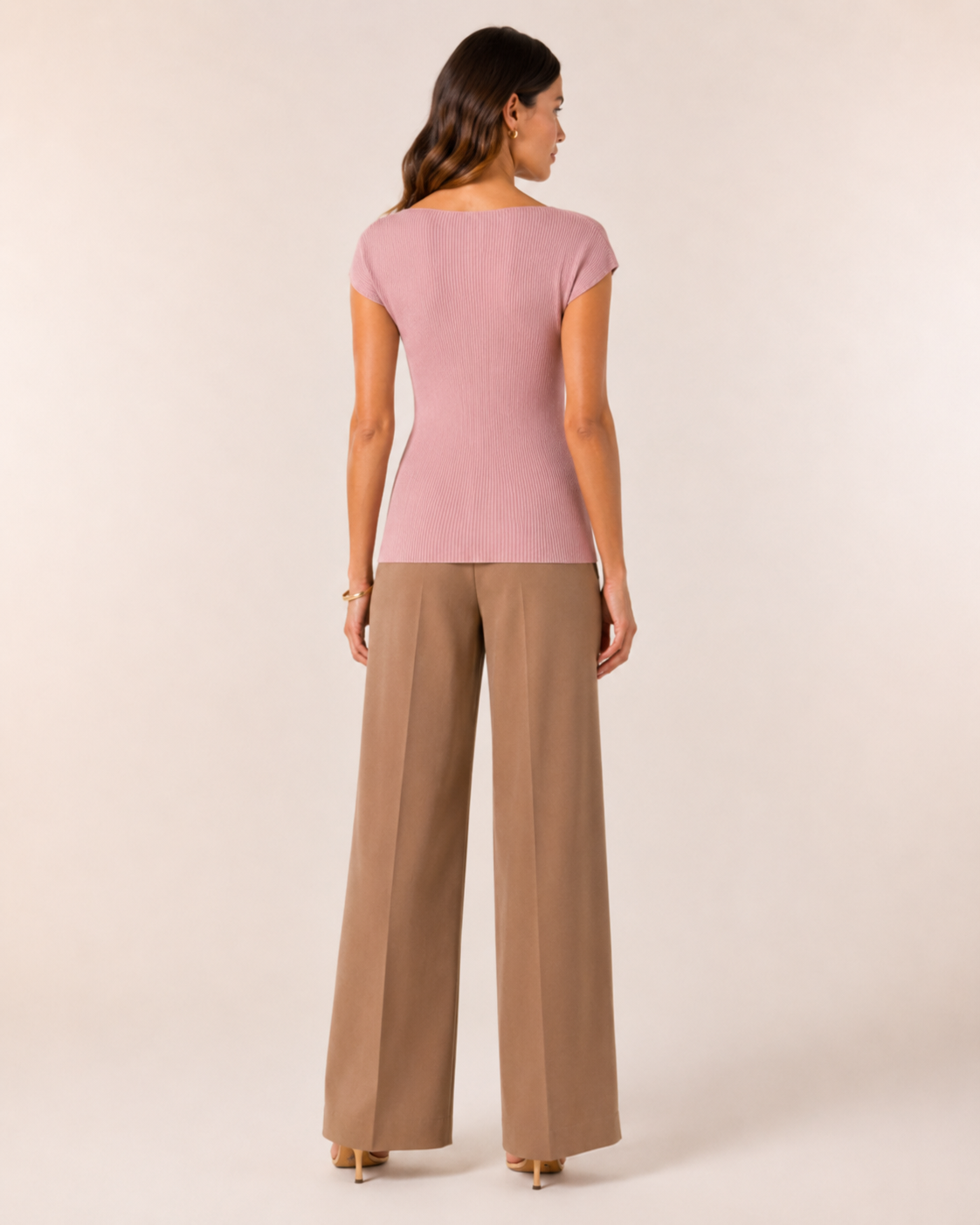 Superfine Merino Wool Rib Knit Top