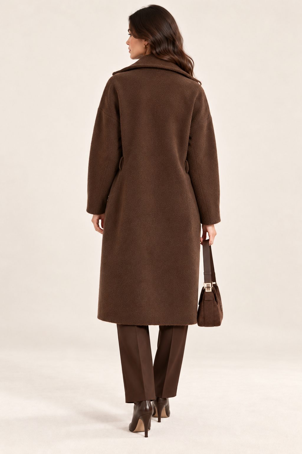Chocolate Brown Longline Coat