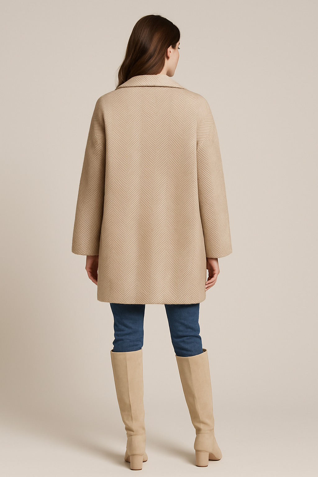 Herringbone Jacket - FREE SIZE