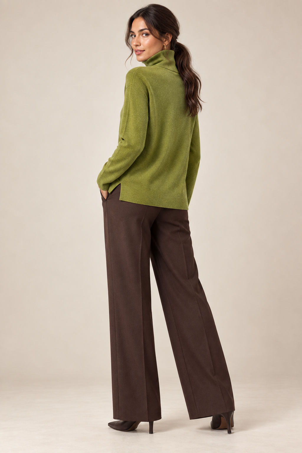 Wool-Cashmere Turtleneck Sweater