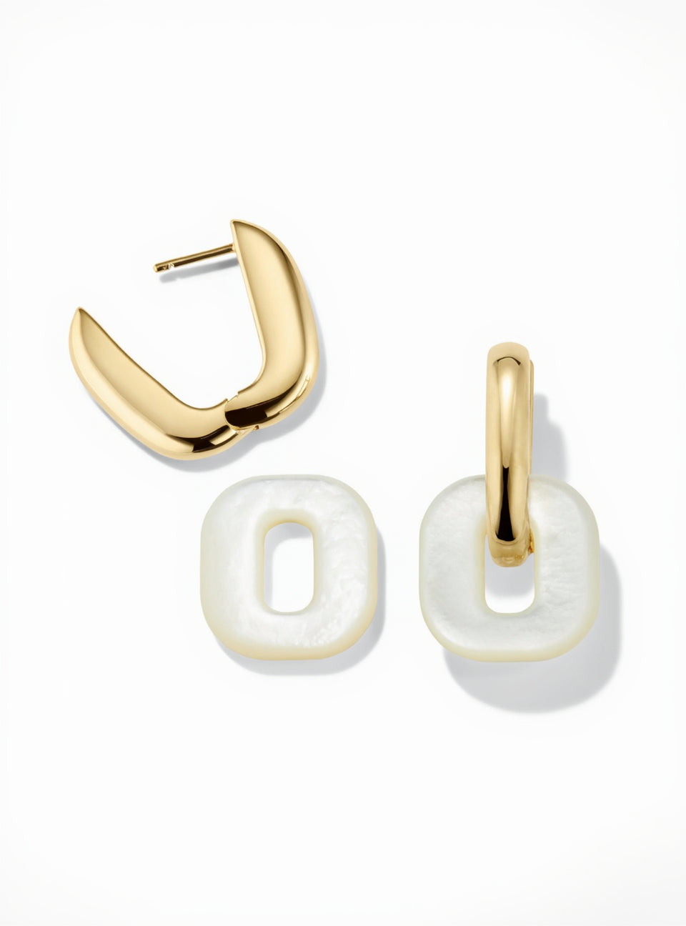 Mother-of-Pearl Link Earrings