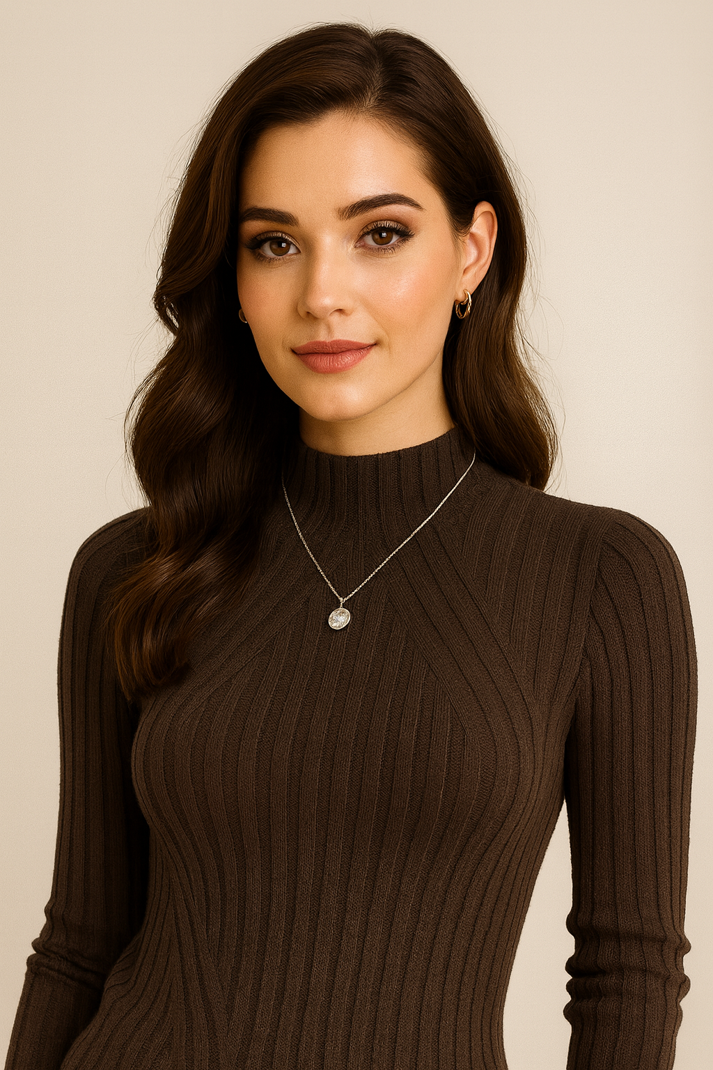 Mock Turtleneck Chocolate