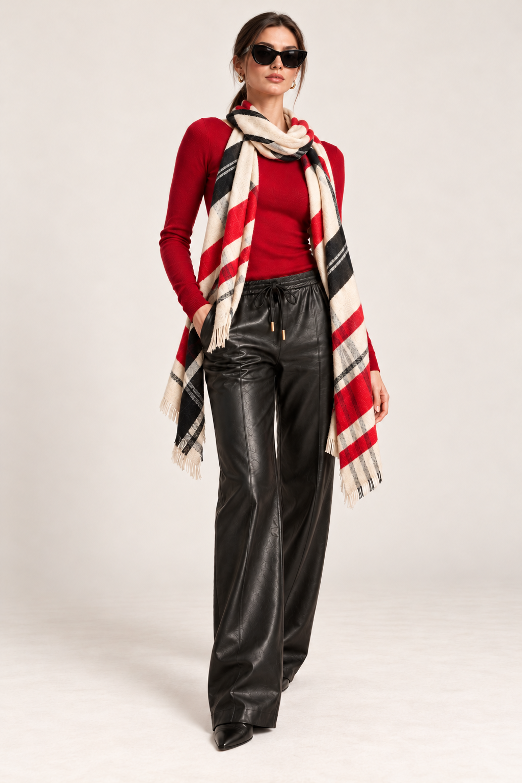 Classic Plaid Pashmina Scarf