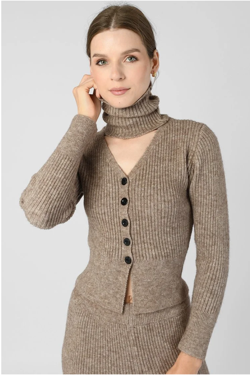 Ribbed Knit Two-Piece Set