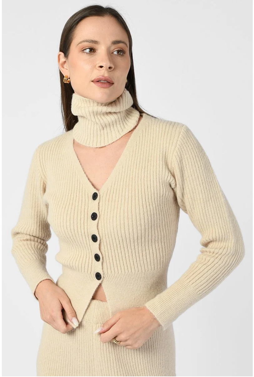 Ribbed Knit Two-Piece Set