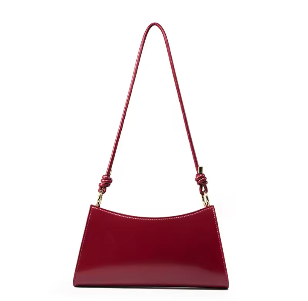 Curved Flap Shoulder Bag