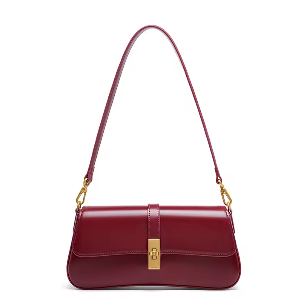 Sculpted Flap Shoulder Bag