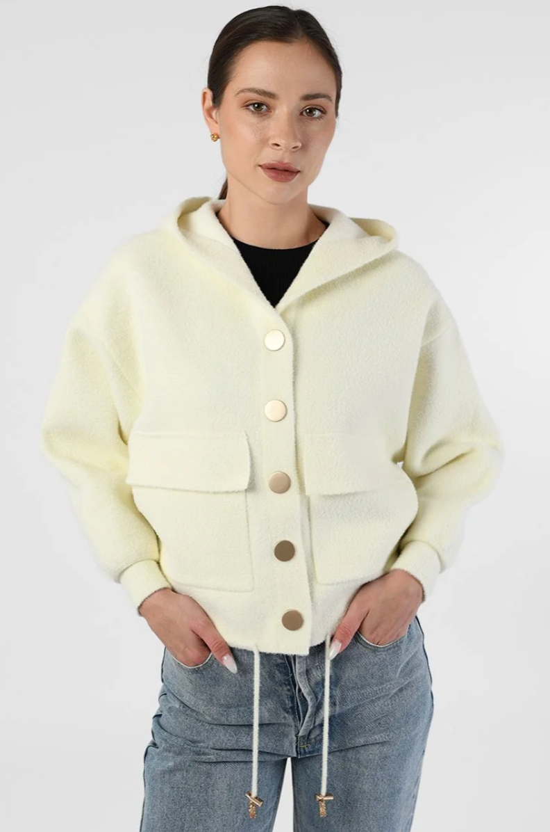 Hooded Pocket Jacket Black