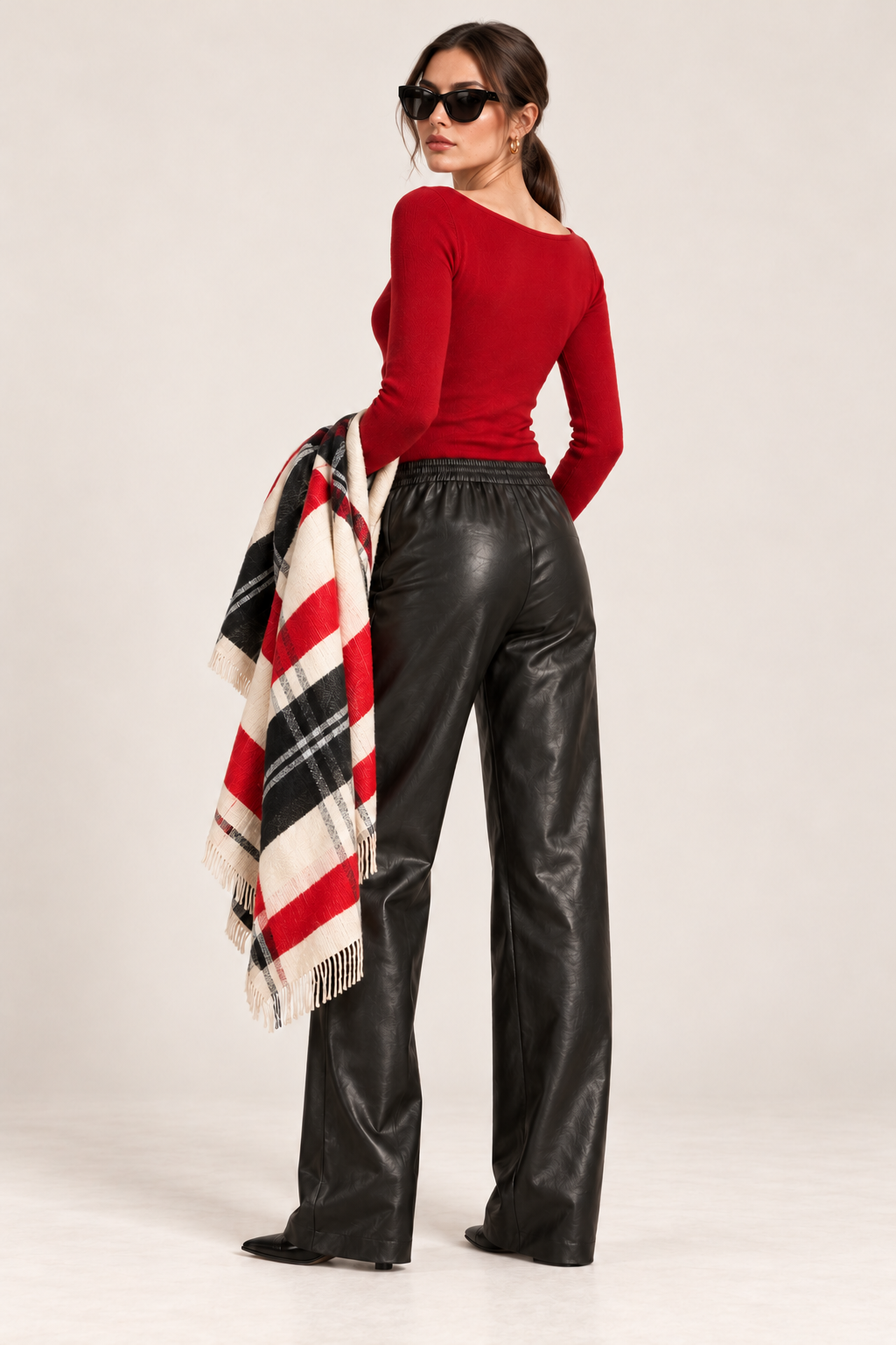 Classic Plaid Pashmina Scarf
